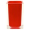 Square Red Toothbrush Holder